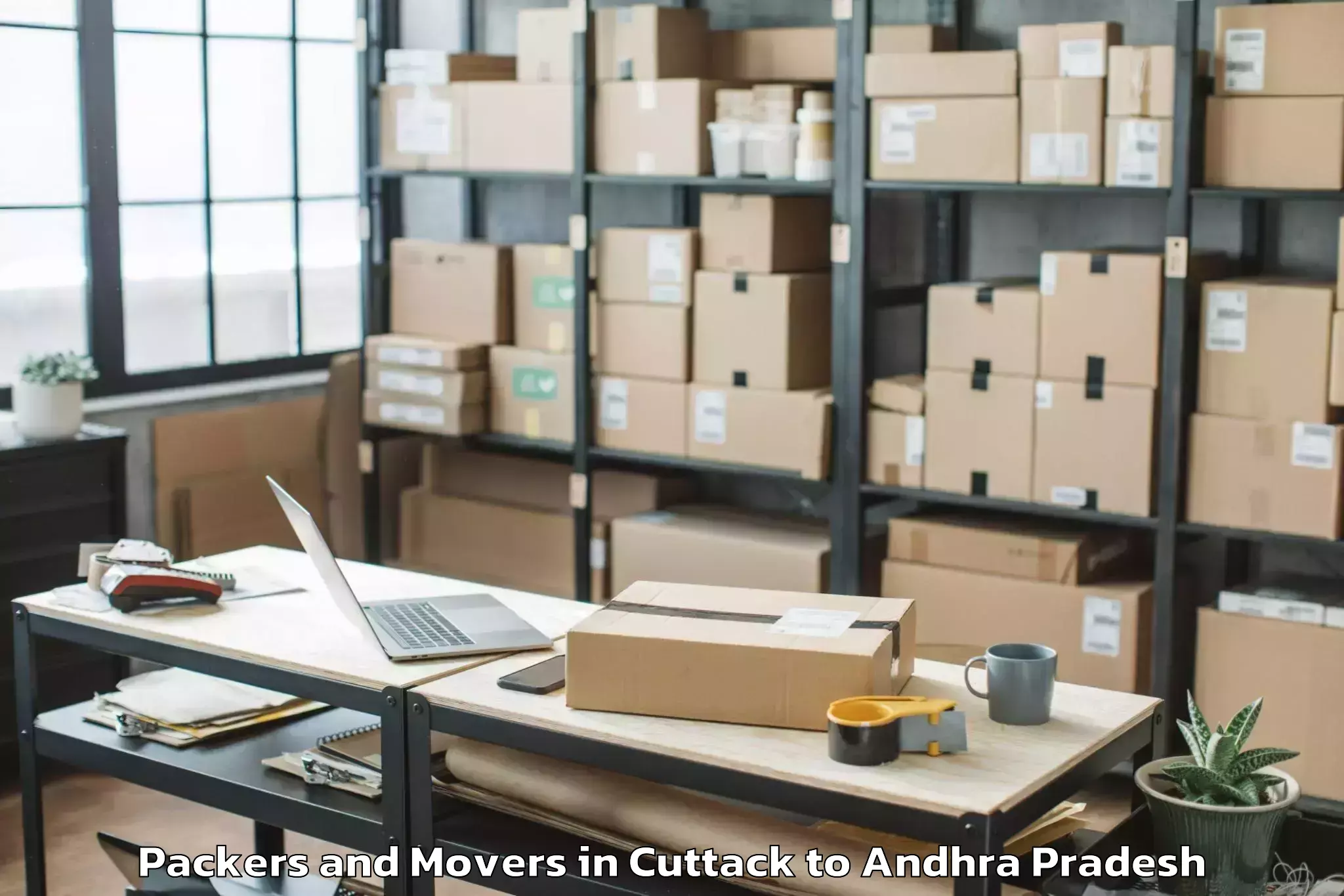 Professional Cuttack to Peddvaduguru Packers And Movers